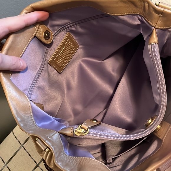 Coach Metallic Gold Tote Bag - Picture 8 of 9